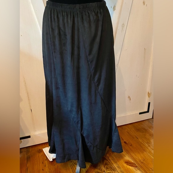 Urban CoCo Women's Casual Stretch Jersey Solid Elastic Waist A-Line Midi Skirt - Picture 7 of 15